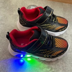 試着のみ NEO SPEED LEDライト付きスニーカー 16cm 西松屋 キッズ しゅーずシューズの画像
