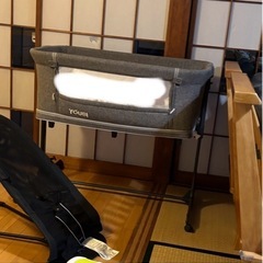 コンパクト　ベビーベッド　ゆりかご　蚊帳付き　の画像
