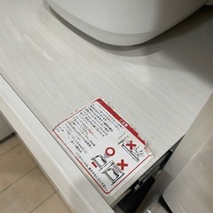 食器棚 カップボード キッチンカウンター レンジボード 引き出し ホワイト 白 160cm の画像