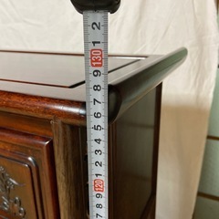 アンティーク彫刻入り茶箪笥の画像