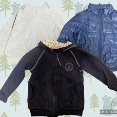 男児120冬服16点セットの画像