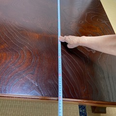 アンティーク木目座卓の画像