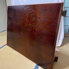 アンティーク木目座卓の画像