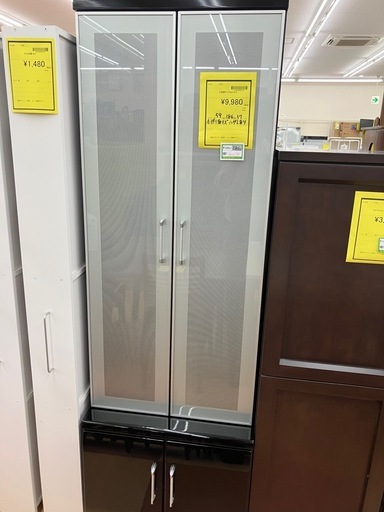 ★ジモティー20%割引有★　2枚扉ガラスキャビネット　《尼崎市/リサイクルショップドリーム次屋店》☆尼崎市若王寺☆