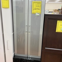 ★ジモティー20%割引有★　2枚扉ガラスキャビネット　《尼崎市/リサイクルショップドリーム次屋店》☆尼崎市若王寺☆の画像