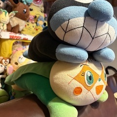 お話し中★アンパンマン　ぬいぐるみ　クッション　2個セットの画像