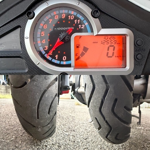 KYMCO VJR125 FI ホワイト　実働　動画あり　大阪