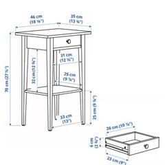 IKEA サイドテーブルの画像