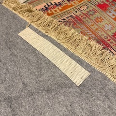 【取りに来てくれる方限定】カラフル　トルコ風ラグ（98cm × 142cm）の画像