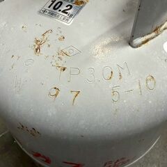 LPガス 空ボンベ 容器のみ 中身なし ガスボンベ 空状態 総重量10.2kg プロパンガスタンク V19 TP30M A0684YGの画像