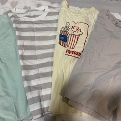 110サイズと100サイズのTシャツセット　無印良品、BREEZE、西松屋、ユニクロTシャツの画像