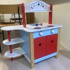 おもちゃ玩具　木製キッチン　おままごとの画像