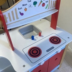 おもちゃ玩具　木製キッチン　おままごとの画像