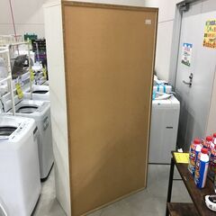 【ジャングルジャングル石川金沢店】  食器棚　ホワイト ホワイト/木目調 W90×D40×H183 クリーニング済み												の画像