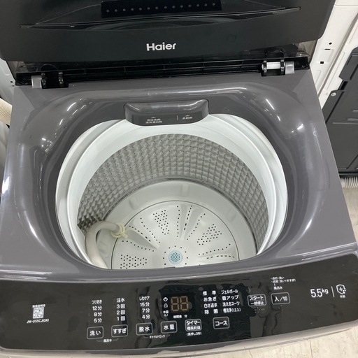 安心の1年間保証付き！Haier全自動洗濯機2025年製5.5kg【トレファク堺福田店】