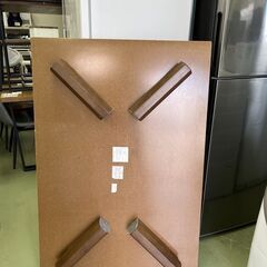 【リサイクルショップ ピカソ 小松原】☕✨ニトリ ローテーブル【Nミサキ】✨木目調×折りたたみ脚タイプ🌿★1800★の画像
