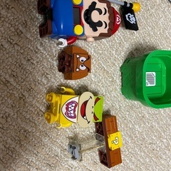 マリオ付き　レゴブロックの画像