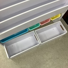 T2510-246 本棚付きおかたづけトイボックス ホワイト キズ汚れ有りの画像