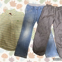 男児130冬服14点セットの画像