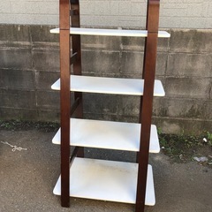 木製オープンシェルフ 4段 ディスプレイラック　60cm×40cm×高さ119cmの画像