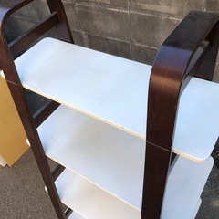 木製オープンシェルフ 4段 ディスプレイラック　60cm×40cm×高さ119cmの画像