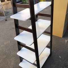 木製オープンシェルフ 4段 ディスプレイラック　60cm×40cm×高さ119cmの画像