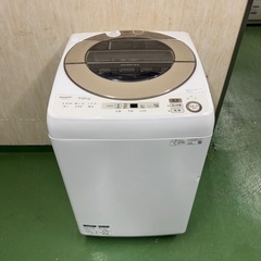 64 ○送料設置無料　19年製　シャープ洗濯機　7㌔　 の画像