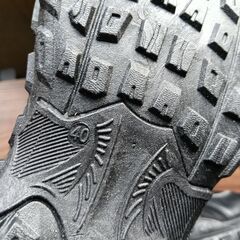新品 25cm メンズ スニーカー ブラック 厚底 男女兼用 シューズ 識別番号:【N420-S】の画像