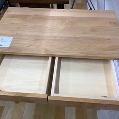 【トレファク　ラパーク岸和田店】デスク　杉工場　引き出し　鍵付き　ナチュラルの画像