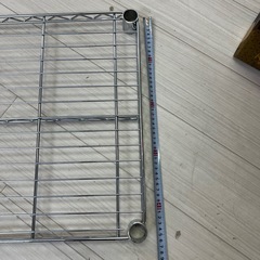 ✨大人気スチールラック（大サイズ）✨1部品500円〜✨数量限定✨完成品は横120cm 高さ184cm 奥行き45cmメイクマンで購入したラック、部品一つ500円の画像