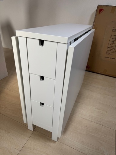 IKEA 伸縮式ダイニングテーブル ホワイト