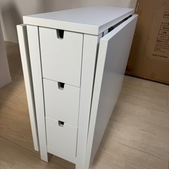 IKEA 伸縮式ダイニングテーブル ホワイトの画像