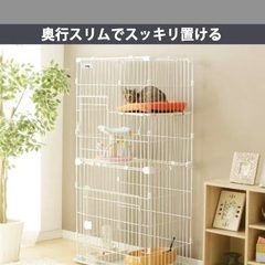 2週間のみ使用　2段キャットケージの画像