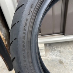 ブリヂストン　スポーツマックス160／60 17 パンク　の画像