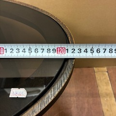 ★オシャレ★センターテーブル ガラステーブル ・高さ40cm×横幅122cm×奥行き48 ※センターがガラスで取り外し可能です。の画像