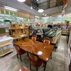 【愛品館 江戸川店 】アンティーク調 猫脚ダイニングテーブル5点セット Coffee Table Italy（コーヒーテーブル イタリー）の画像