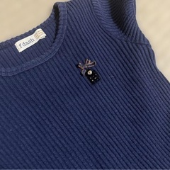 familiar 110 リブニット ワンピース 秋服の画像