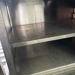 業務用 ステンレス 引戸付き作業台 調理台 厨房の画像