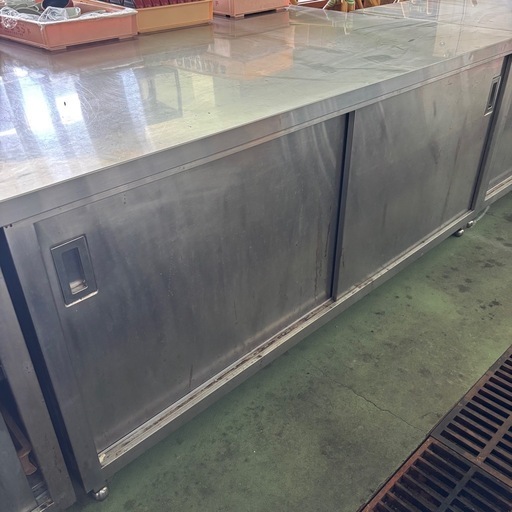 業務用 ステンレス 引戸付き作業台 調理台 厨房