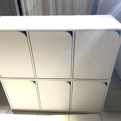 【本日〜明日早朝まで】蓋付きカラーボックス　5個の画像