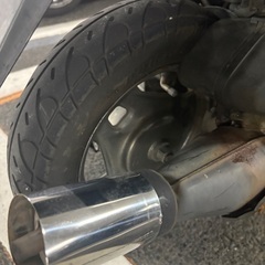 アドレスv100 現在不動　後タイヤ新品の画像