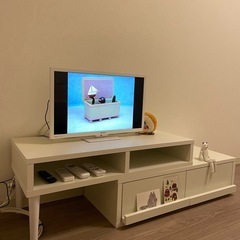 ＜早い者勝ち、値引きします❕＞テレビ台 ホワイトの画像
