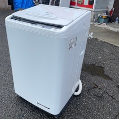 北九州市内配送無料　保証付き ビートウォッシュ bw-v80be5 8kg 日立 全自動洗濯機の画像