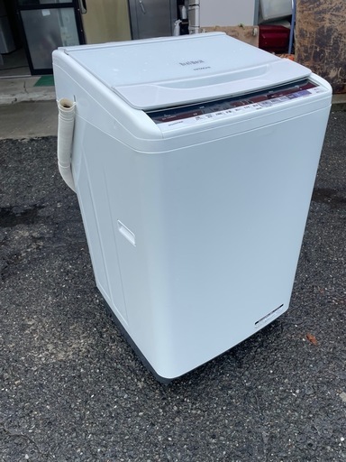 北九州市内配送無料　保証付き ビートウォッシュ bw-v80be5 8kg 日立 全自動洗濯機