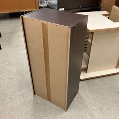 T2510-249 カラーボックス 3段 ダークブラウン キズ汚れ有りの画像