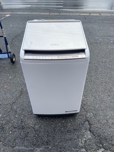 北九州市内配送無料　保証付き 日立　BW-DV100E 縦型洗濯乾燥機 ビートウォッシュ シャンパン [洗濯10.0kg /乾燥5.5kg /ヒーター乾燥(水冷・除湿タイプ) /上開き]