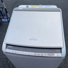 北九州市内配送無料　保証付き 日立　BW-DV100E 縦型洗濯乾燥機 ビートウォッシュ シャンパン [洗濯10.0kg /乾燥5.5kg /ヒーター乾燥(水冷・除湿タイプ) /上開き]の画像