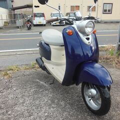 YAMAHA 2st VINOビーノ　ダークブルー セル始動　好調　バッテリー　タイヤ　フィルター新品交換他　お金かけ多数交換 納車整備点検済み 登録後すぐ乗り出せます。直接引き渡し　配送手配も可　SA10J　５AU　４JP　原付の画像