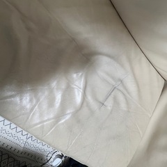 無印良品　本革レザーソファ2.5人掛の画像