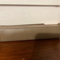 ペンケース　レザー風　ベージュの画像